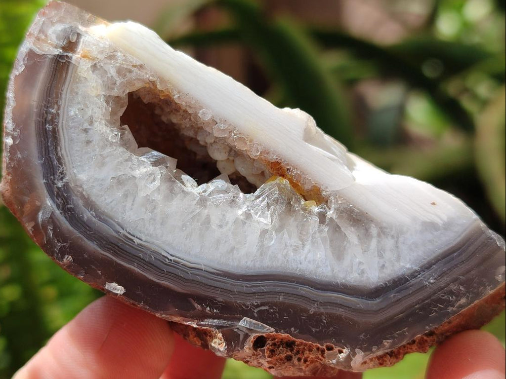 Polished On One Side Red Shashe River Agate Nodules x 6 From Shashe River, Zimbabwe - Toprock Gemstones and Minerals 