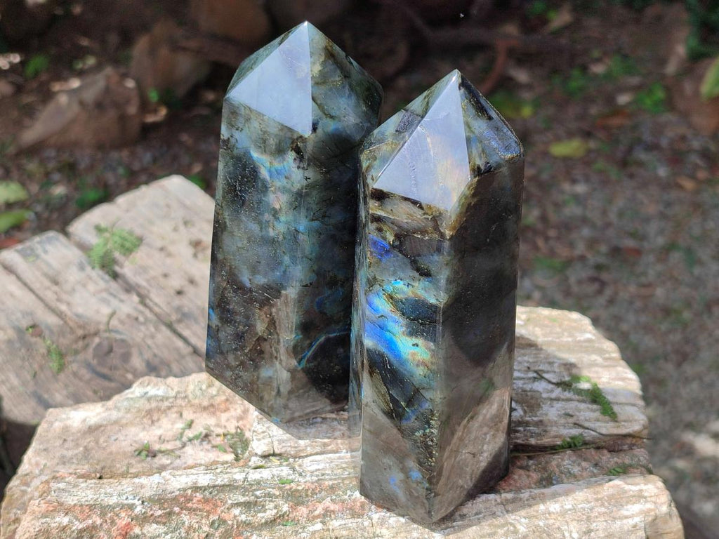 Polished Labradorite Display Crystals x 3 From Madagascar