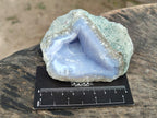 Natural Blue Lace Agate Geode Specimens x 6 From Nsanje, Malawi