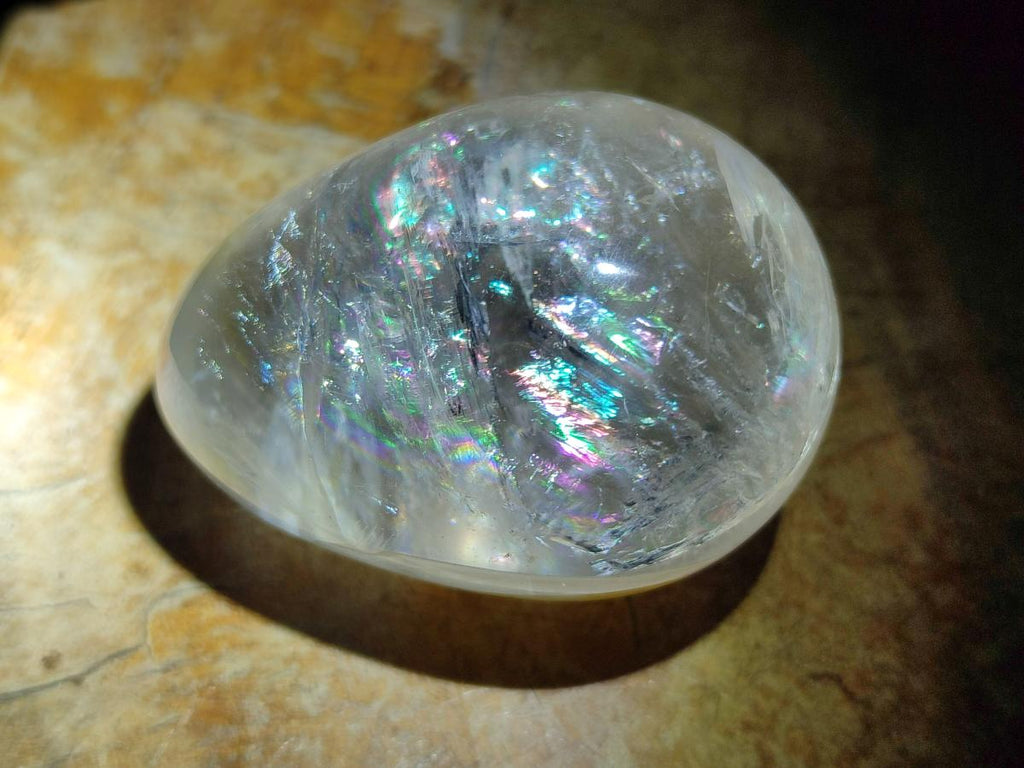 Polished Smokey Window Quartz Eggs x 5 From Madagascar