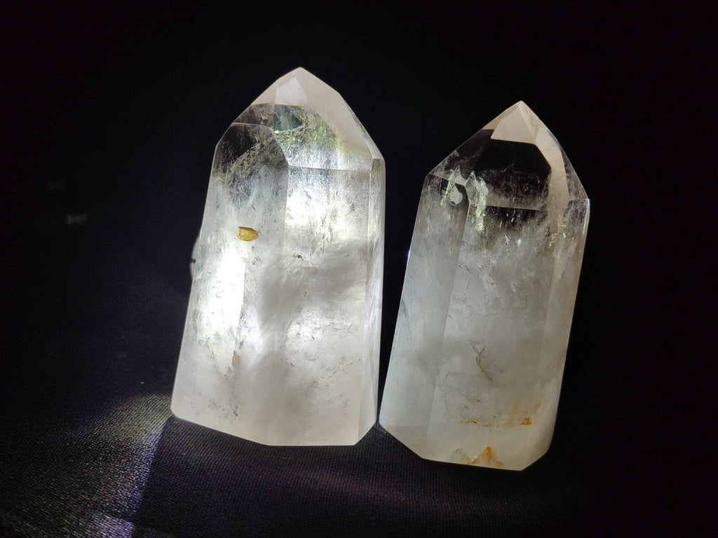 Polished Wispy Smokey Quartz Crystals x 4 From Madagascar