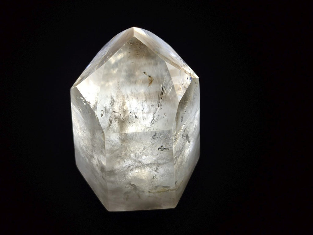 Polished Wispy Smokey Quartz Crystals x 4 From Madagascar