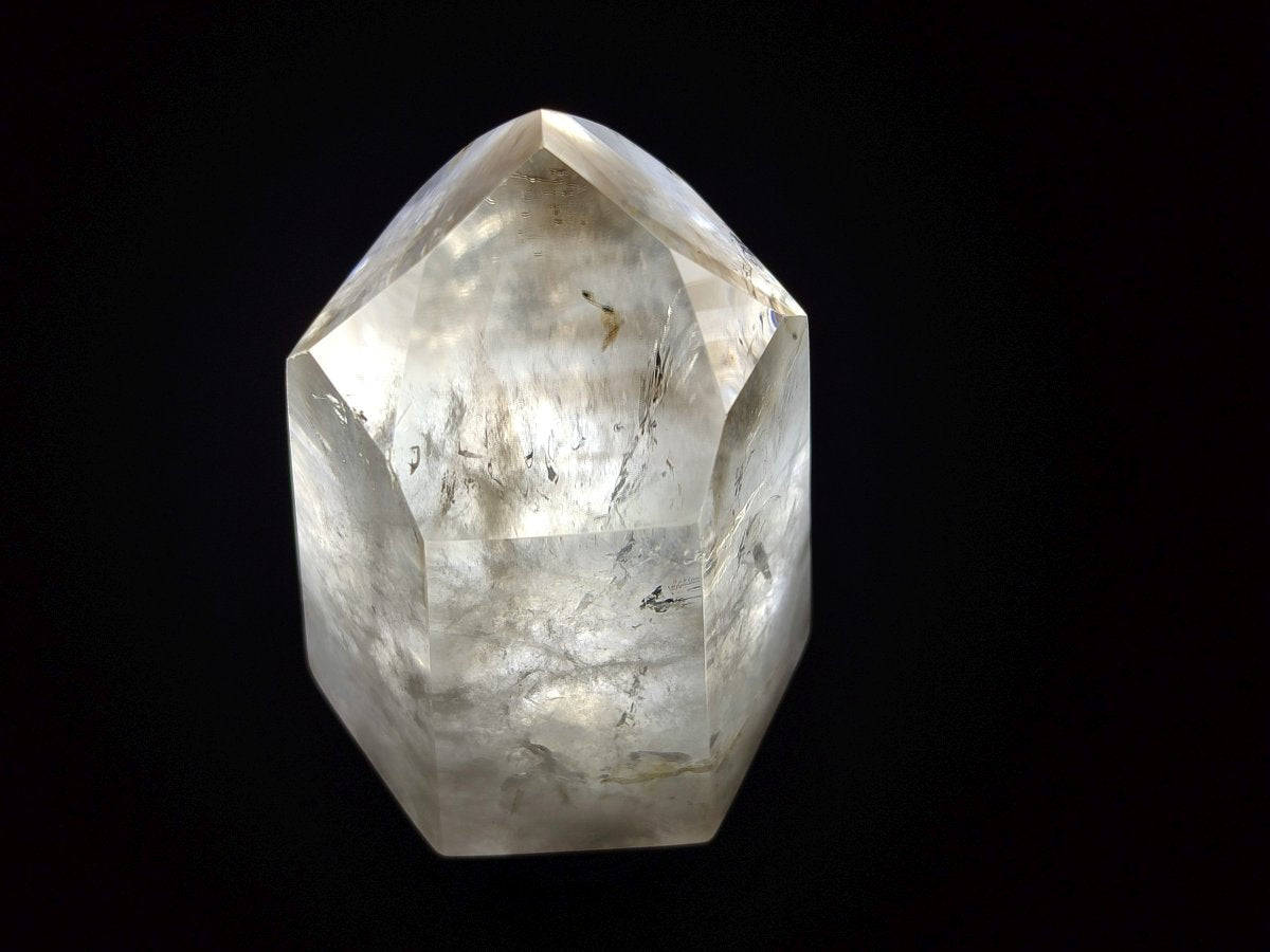 Polished Wispy Smokey Quartz Crystals x 4 From Madagascar