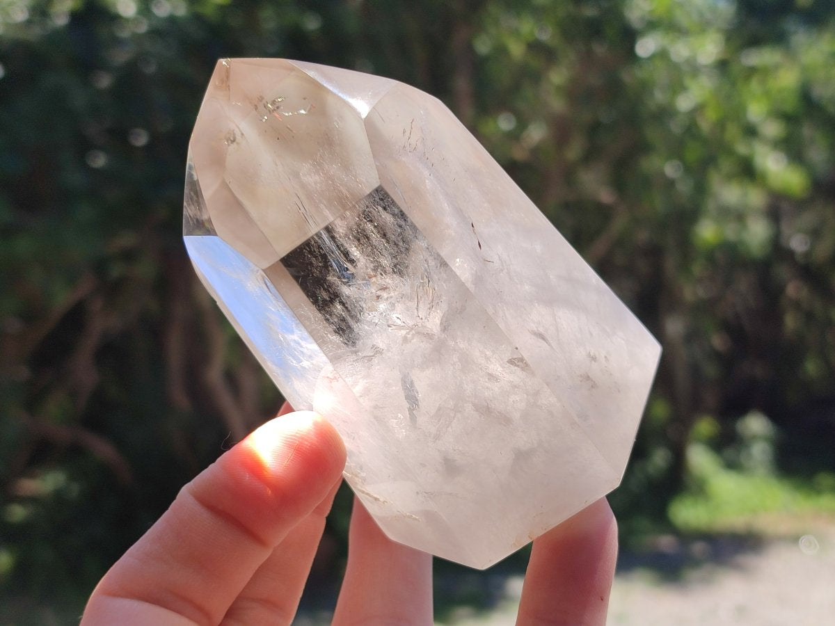 Polished Wispy Smokey Quartz Crystals x 4 From Madagascar
