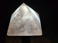 Hand Made Gemmy Rose Quartz Pyramids x 4 From Madagascar