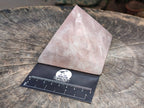 Hand Made Gemmy Rose Quartz Pyramids x 4 From Madagascar