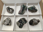 Natural Libethenite Crystals On Dolomite Matrix Specimens x 6 From Shituru, Congo