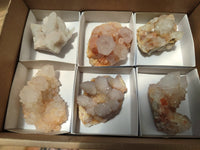 Natural White and Lilac Amethyst Spirit Clusters x 6 From Boekenhouthoek, South Africa