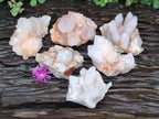 Natural White and Lilac Amethyst Spirit Clusters x 6 From Boekenhouthoek, South Africa