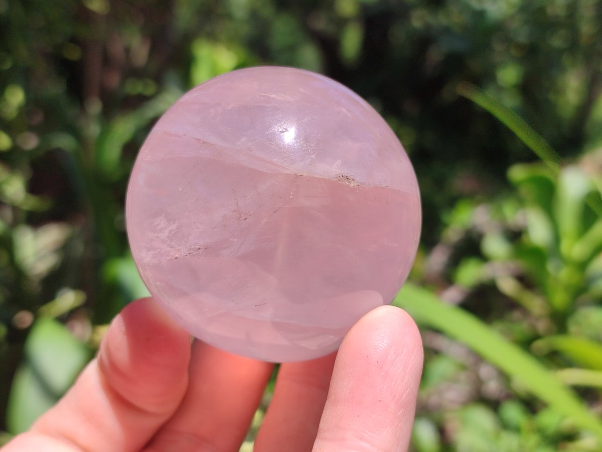 Polished Gemmy Star Rose Quartz Spheres x 5 From Madagascar