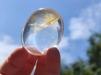 Polished Golden Healer Quartz Crystal Galets x 24 From Ambatofinandrahana, Madagascar