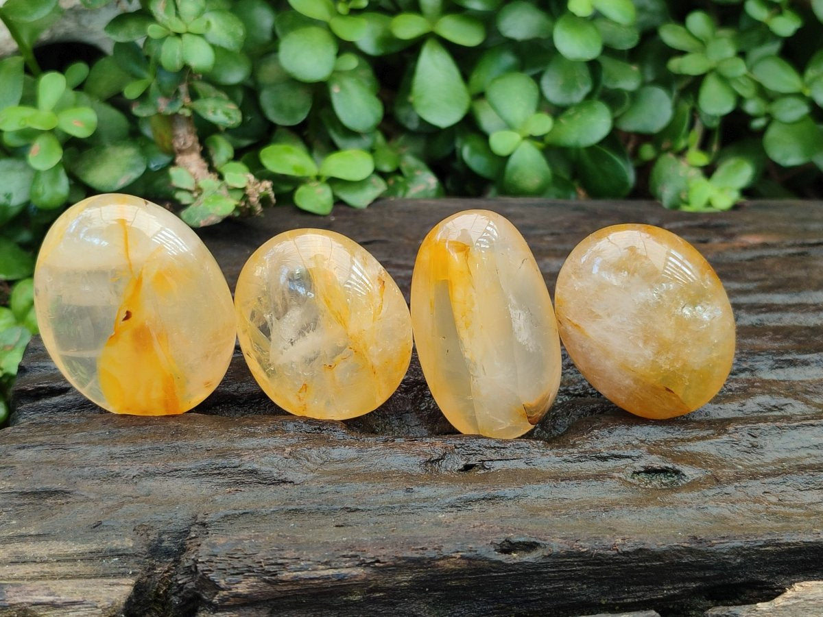 Polished Golden Healer Quartz Crystal Galets x 24 From Ambatofinandrahana, Madagascar