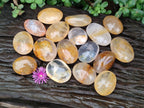Polished Golden Healer Quartz Crystal Galets x 24 From Ambatofinandrahana, Madagascar