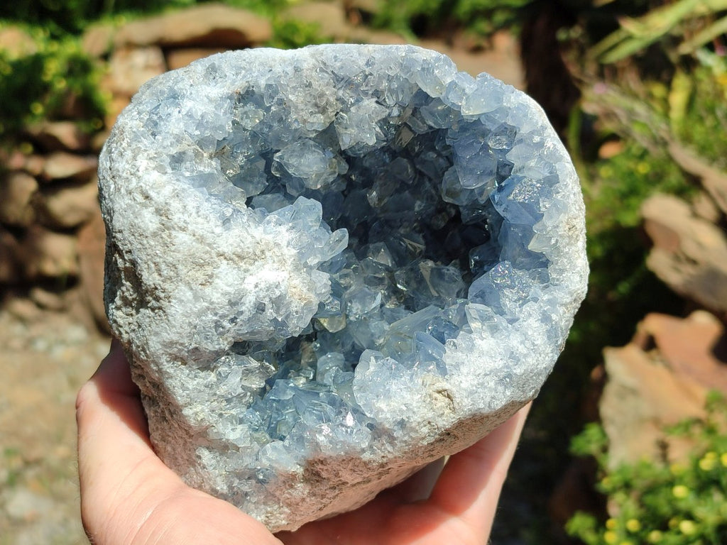 Natural XL Blue Celestite Geode Specimen x 1 From Sakoany, Madagascar