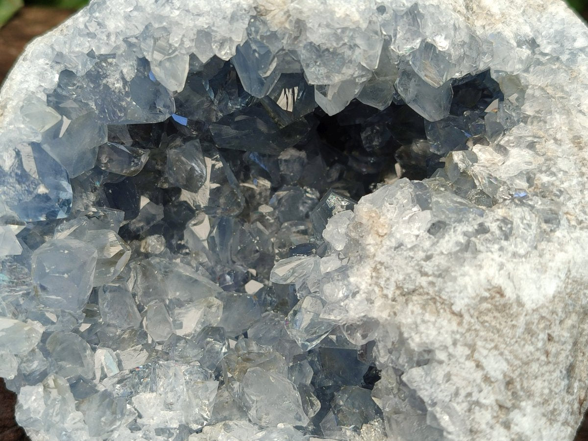 Natural XL Blue Celestite Geode Specimen x 1 From Sakoany, Madagascar