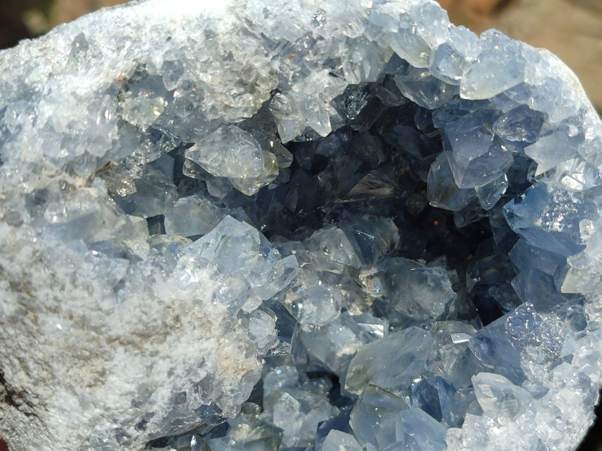 Natural XL Blue Celestite Geode Specimen x 1 From Sakoany, Madagascar