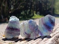 Natural Watermelon Fluorite Cobbed Specimens x 24 From Uis, Namibia