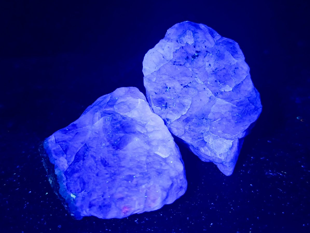 Natural Watermelon Fluorite Cobbed Specimens x 24 From Uis, Namibia