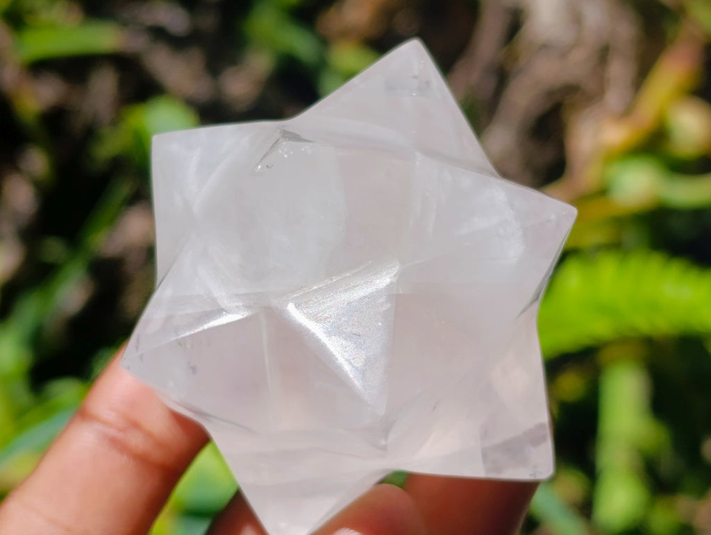 Hand Made Gemmy Rose Quartz Merkabahs x 5 From Madagascar - Toprock Gemstones and Minerals 