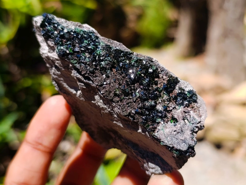 Natural Libethenite Crystals On Dolomite Matrix Specimens x 6 From Shituru, Congo