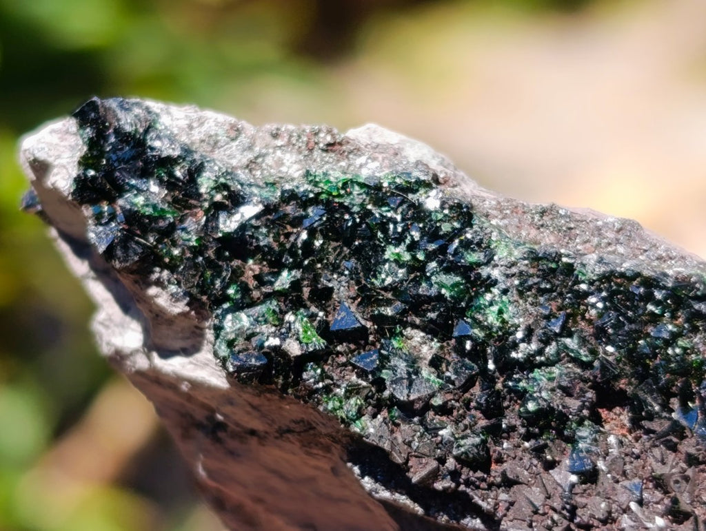 Natural Libethenite Crystals On Dolomite Matrix Specimens x 6 From Shituru, Congo