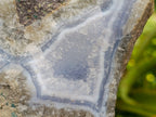 Natural Blue Lace Agate Geode Specimens x 4 From Nsanje, Malawi