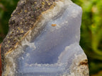 Natural Blue Lace Agate Geode Specimens x 4 From Nsanje, Malawi