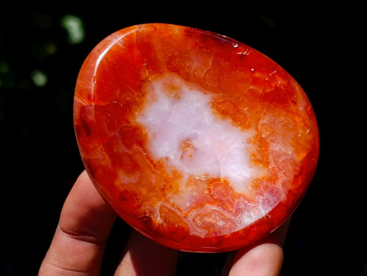 Polished Carnelian Agate Gemstone Bowl x 6 From Madagascar