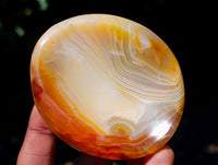Polished Carnelian Agate Gemstone Bowl x 6 From Madagascar