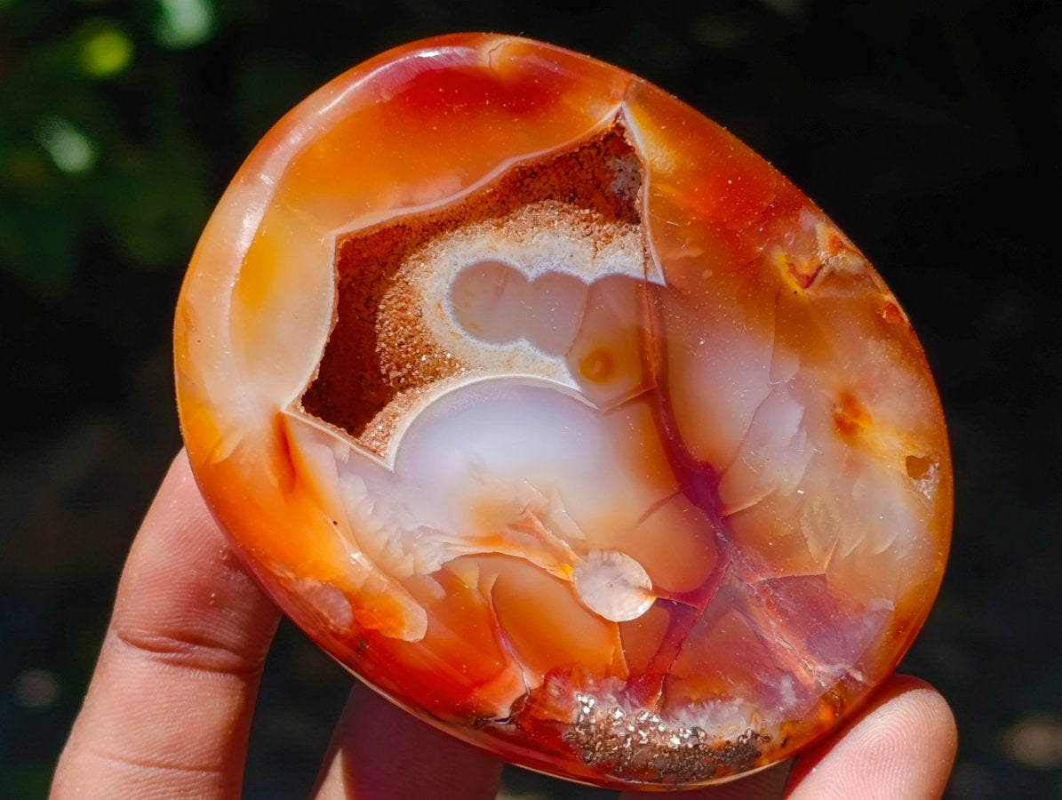 Polished Carnelian Agate Gemstone Bowl x 6 From Madagascar