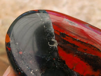 Polished Bloodstone Standing Free Forms x 2 From Swaziland