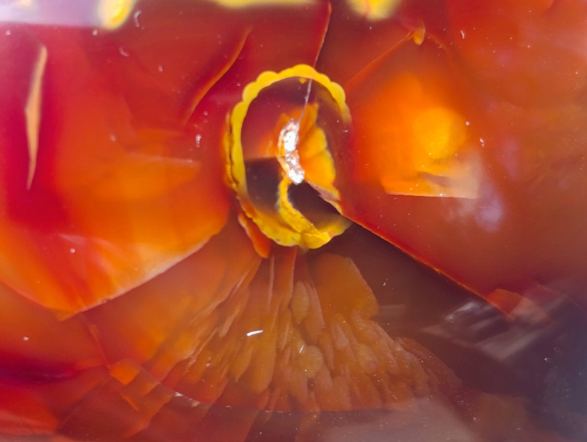 Polished Carnelian Agate Gemstone Bowls x 2 From Madagascar