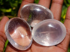 Polished Rock Crystal Galets x 20 From Amoron’i Mania, Madagascar