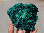 Natural Silky Malachite Specimens x 3 From Kasompe, Congo