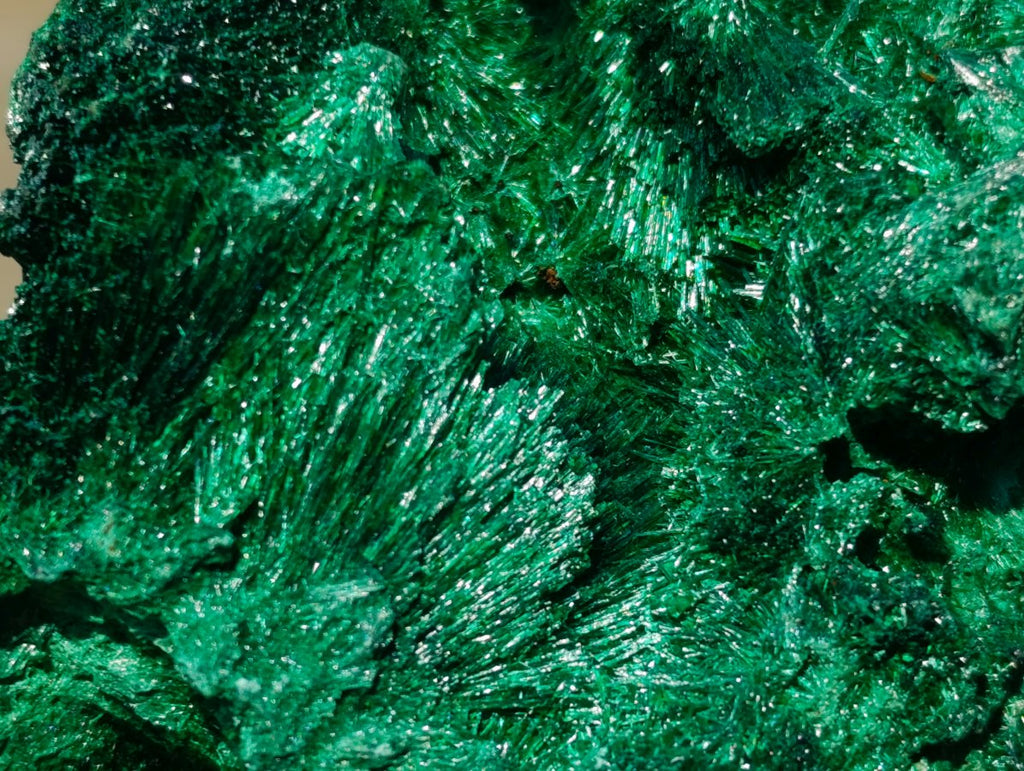 Natural Silky Malachite Specimens x 3 From Kasompe, Congo