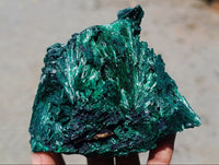 Natural Silky Malachite Specimens x 3 From Kasompe, Congo