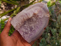 Polished Agate Amethyst Geodes x 4 From Maintirano, Madagascar