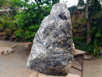 Polished on One Side XL Labradorite Standing Display Piece x 1 From Madagascar