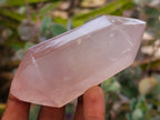 Polished Double Terminated Gemmy Rose Quartz Crystals x 6 From Madagascar - Toprock Gemstones and Minerals 