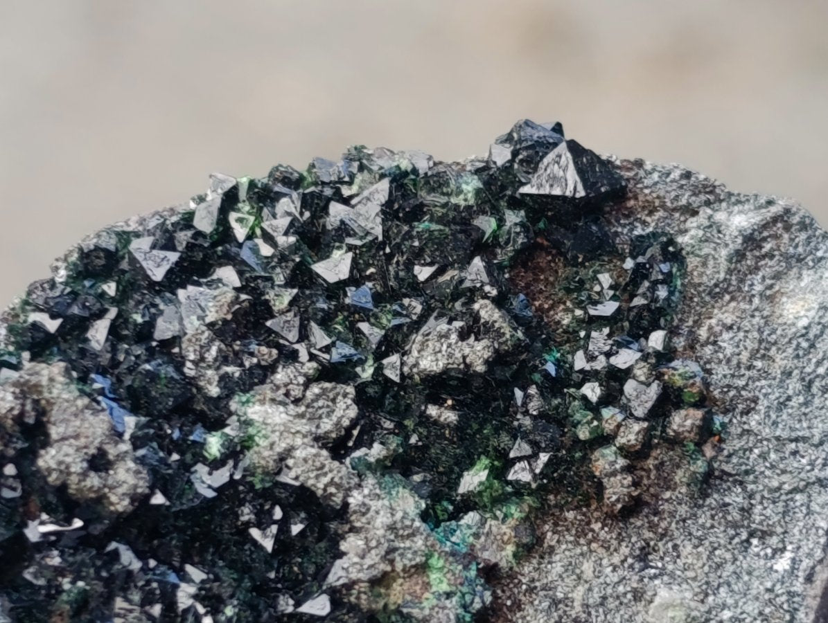 Natural Libethenite Crystals On Dolomite Matrix Specimens x 5 From Shituru, Congo