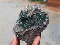 Natural Libethenite Crystals On Dolomite Matrix Specimens x 5 From Shituru, Congo