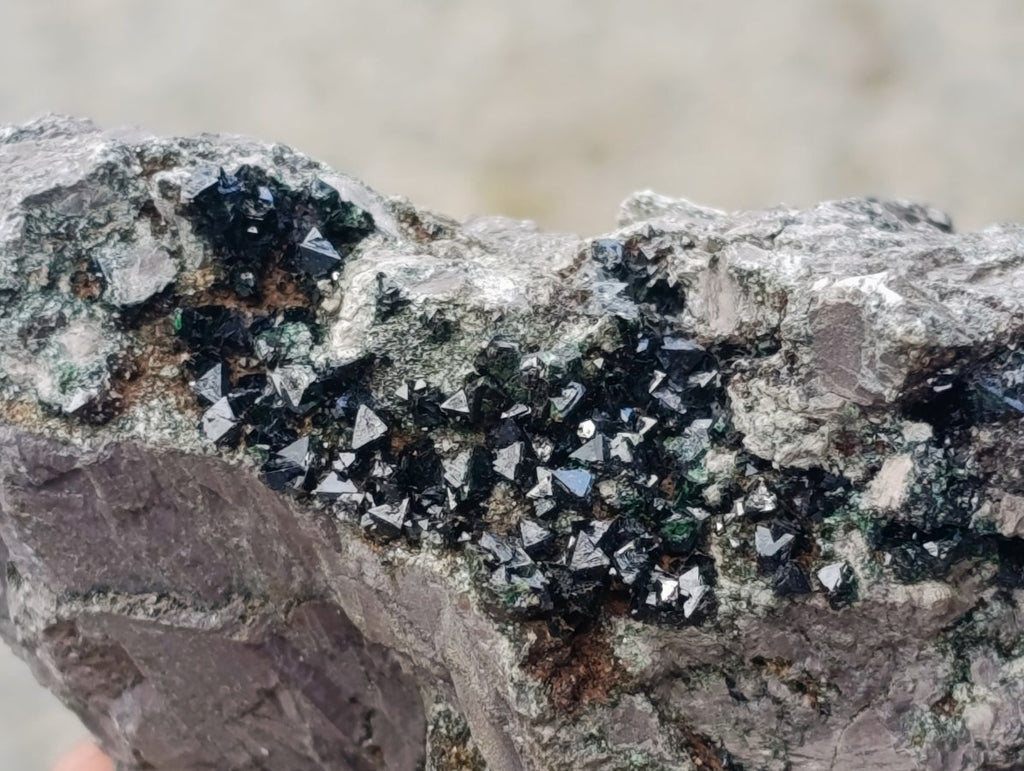 Natural Libethenite Crystals On Dolomite Matrix Specimens x 5 From Shituru, Congo