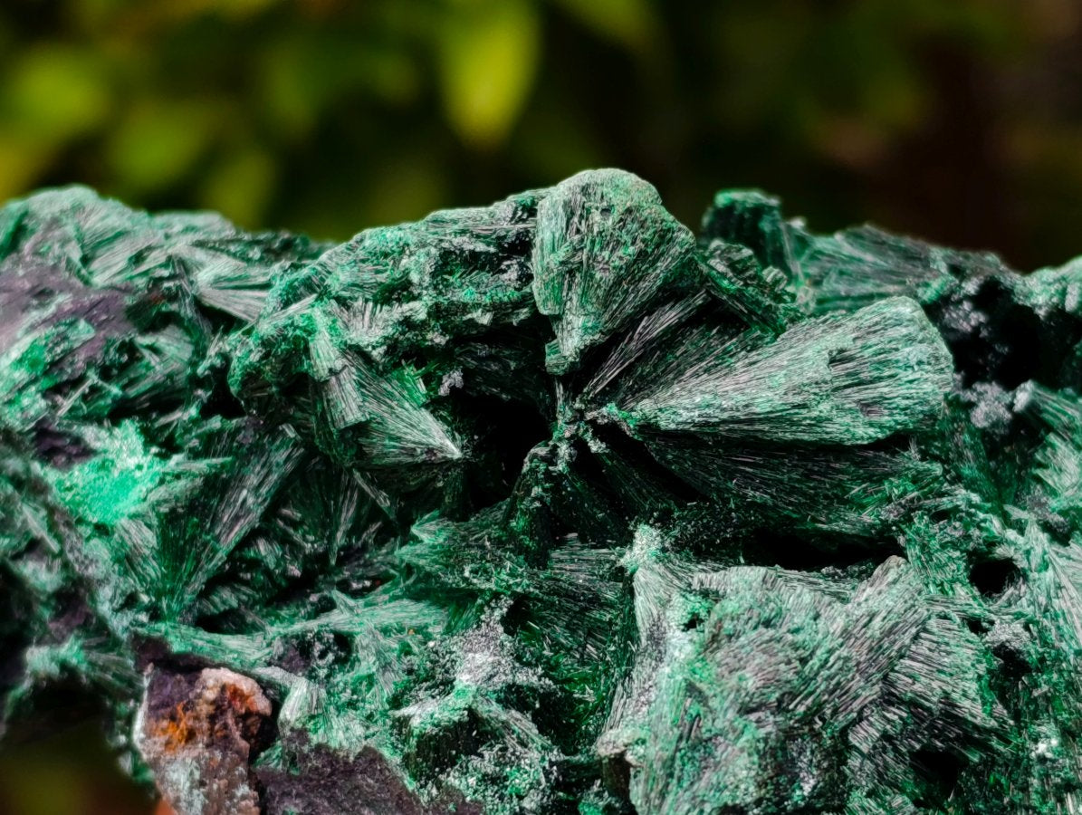 Natural Silky Malachite Specimens x 2 From Kasompe, Congo