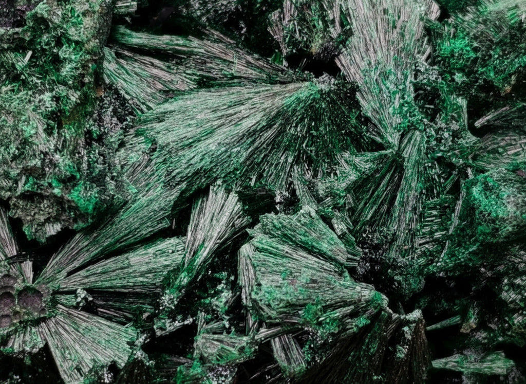 Natural Silky Malachite Specimens x 2 From Kasompe, Congo