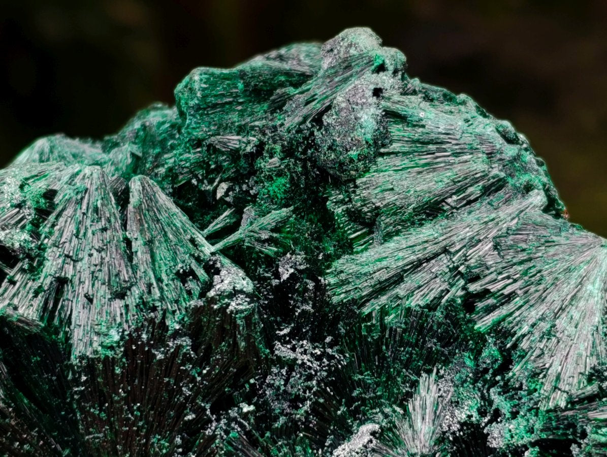 Natural Silky Malachite Specimens x 2 From Kasompe, Congo