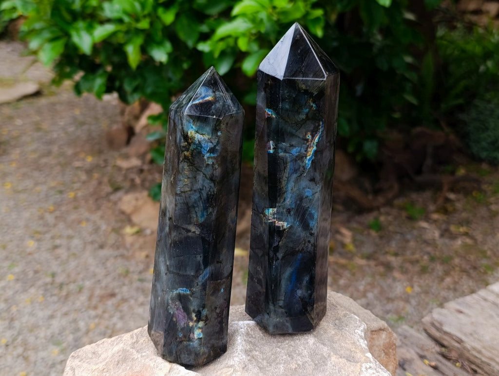 Polished Labradorite Display Crystals x 2 From Madagascar