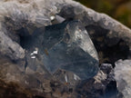 Natural Blue Celestite Geode Specimens x 2 From Sakoany, Madagascar