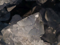 Natural Blue Celestite Geode Specimens x 2 From Sakoany, Madagascar