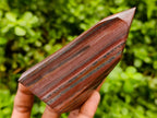 Polished Banded Tiger Iron Display Crystals x 3 From South Africa