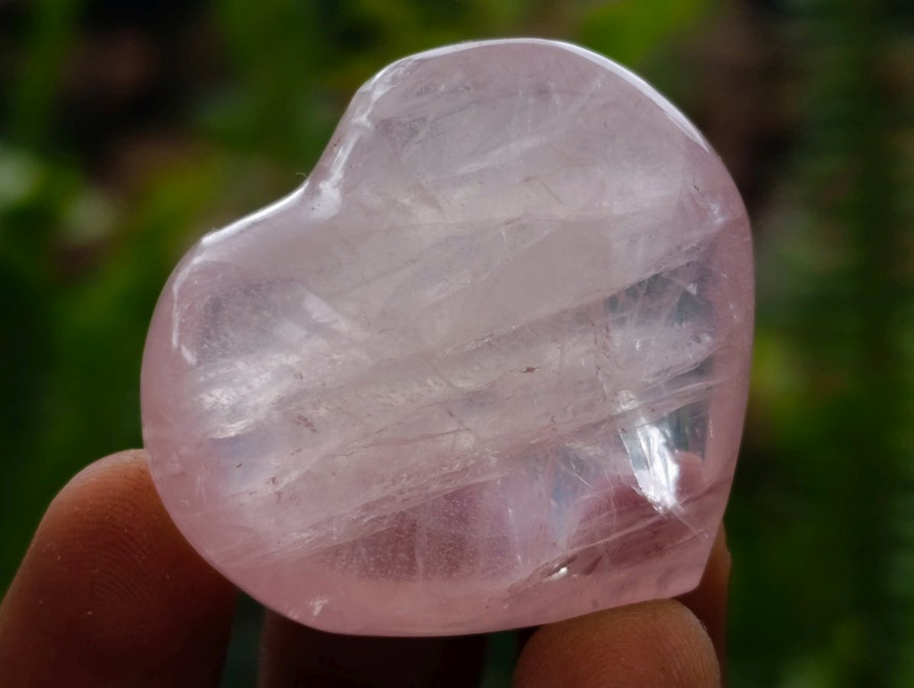 Polished Gemmy Rose Quartz Hearts x 20 From Madagascar